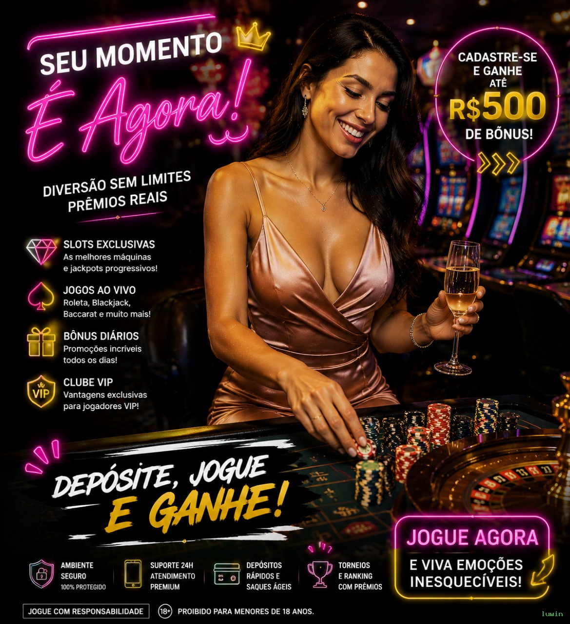 Conta luwin sincronizada site e app