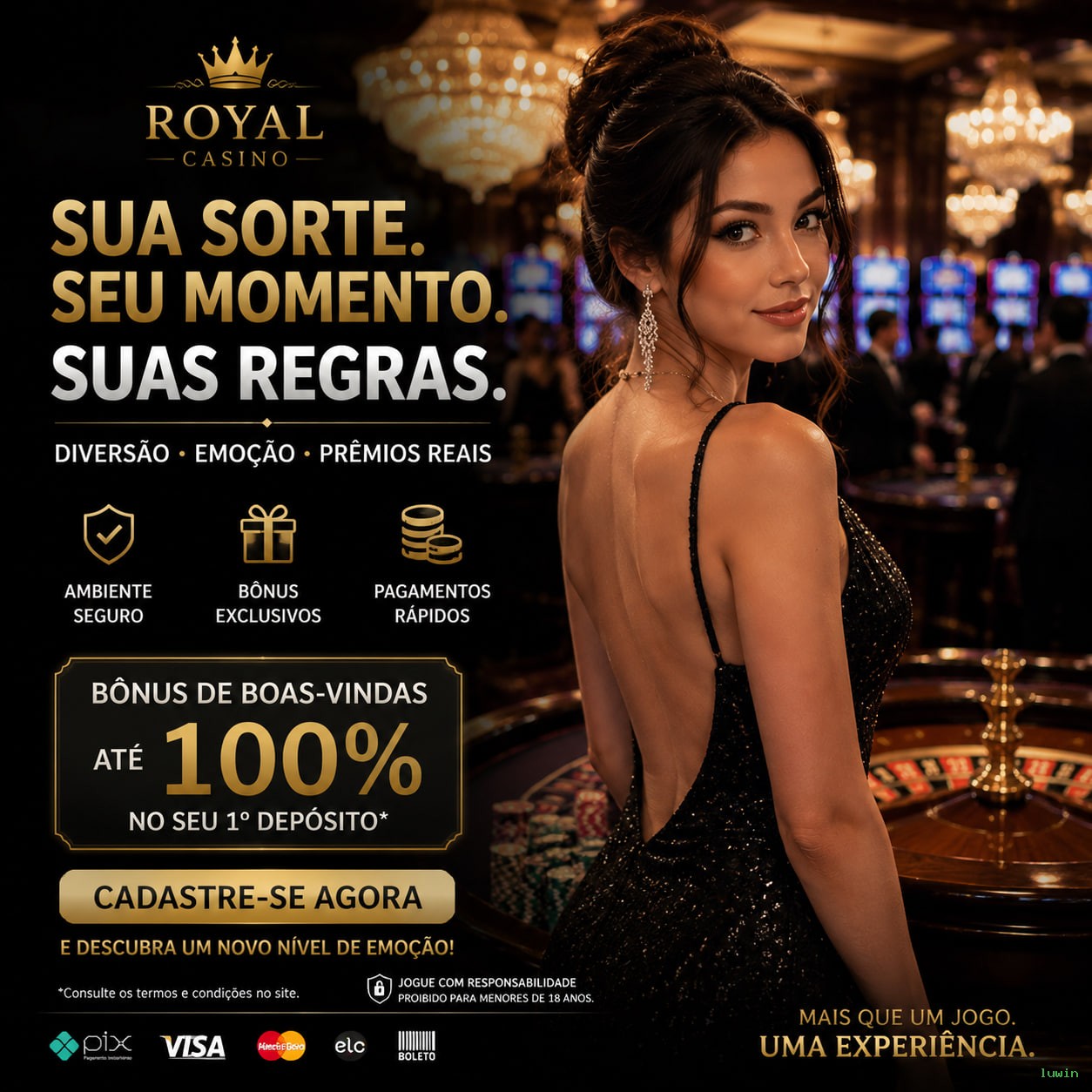 Aplicativo móvel luwin para iOS e Android